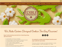 Tablet Screenshot of edibleimpressions.net